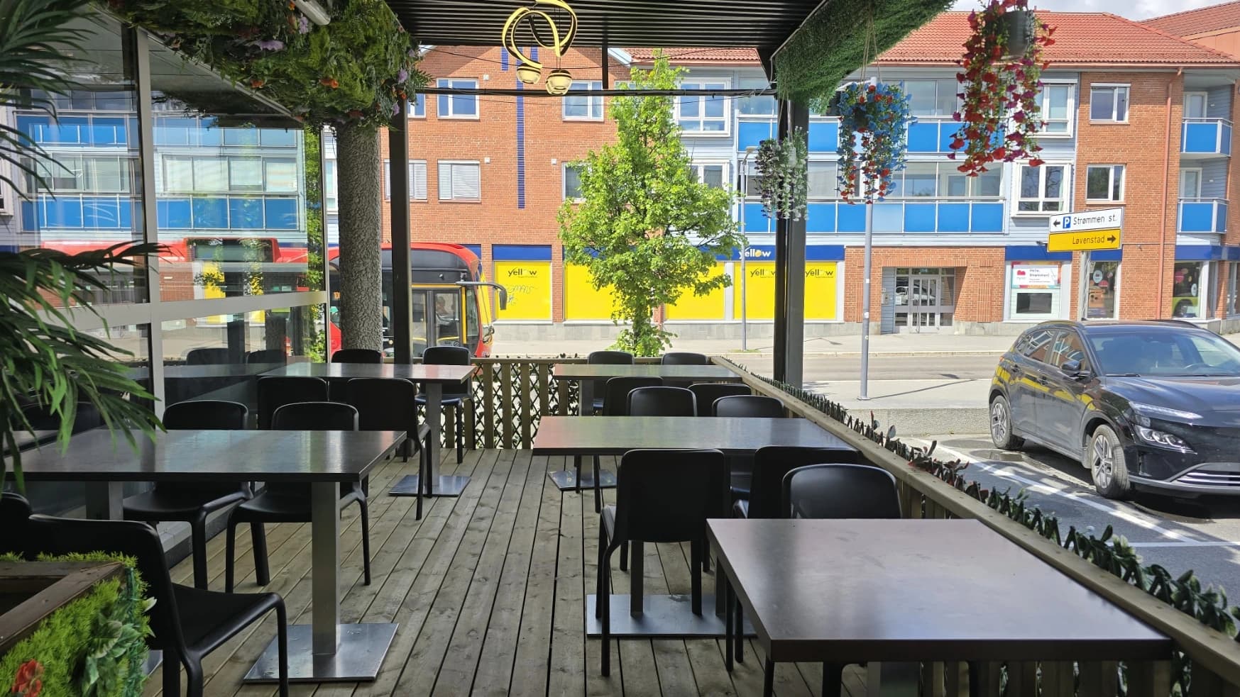 Uteservering og fasade